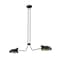 Z-Lite Bellamy Linear Chandelier, 2-Light, 9.5 In.W x 46 In.L x 8.25 In.H, Matte Black/Matte Black Outer 1942-2L-MB - alternate 6